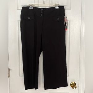 Style & Co. Size 12 Black Capri Pants